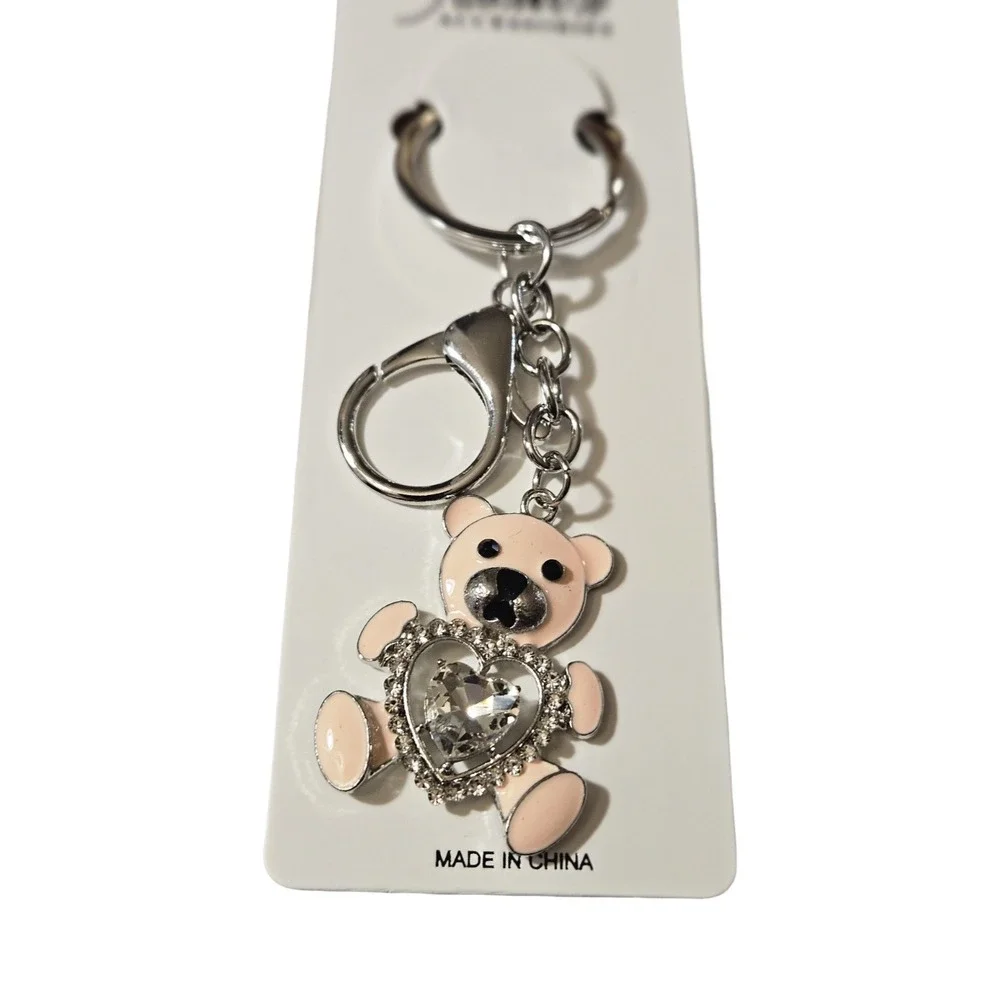 Choose‎ Any 3 Bag Charms Keychains Rhinestone Teddy Bear Butterfly Y2K